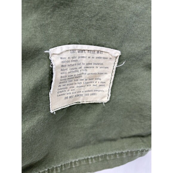 1969 US Army M-65 Field Jacket Cold Weather  Small DSA 100-69-C Screaming Eagle - Picture 5 of 16